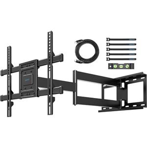 BONTEC Supporto TV Parete con Braccio Articolato Extra Lungo 850mm per Schermi LCD/LED/OLED da 32-70 Pollici fino a 60 kg, Inclinabile, Orientabile e Rotabile, Max VESA 400 x 400 mm
