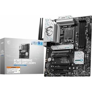 MSI B760 GAMING PLUS WIFI DDR4 - scheda madre - ATX - presa LGA1700 - chipset B760 - USB 3.2 Gen 1, USB 3.2 Gen 2, USB-C 3.2 Gen2, USB-C 3.2 Gen 1 - 2.5 Gigabit LAN, Wi-Fi 6E, Bluetooth - scheda graf