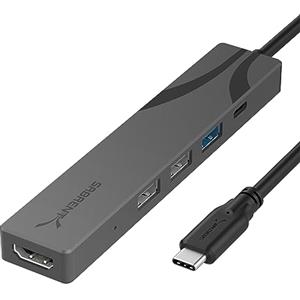 Sabrent Hub USB C HDMI, Multipresa USB C hub, per Macbook, PC, Pen Drive, PS4/PS5, 5 in 1 hub usb type c, 1 HDMI 4K, 1 Porta USB 3.2 Gen 1, 2 Porte USB 2.0, 1 porta USB tipo C, PD (60W) (HB-SHPU)