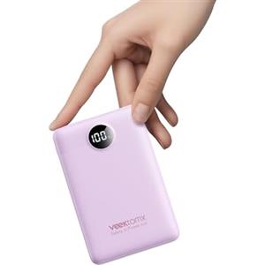 VEEKTOMX Power Bank 10000mAh Mini Powerbank 22,5W Ricarica Rapida Caricatore Portatile con 2 Uscite & 2 Ingressi Batteria Esterna per iPhone 16 15 14 13 12 Samsung S24 S23 S22 Huawei iPad etc