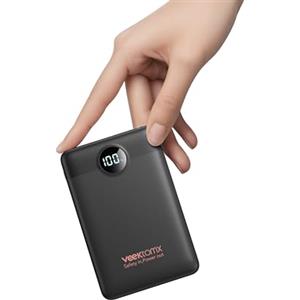 VEEKTOMX Power Bank 10000mAh Mini Powerbank 22,5W Ricarica Rapida Caricatore Portatile con 2 Uscite & 2 Ingressi Batteria Esterna per iPhone 16 15 14 13 12 Samsung S24 S23 S22 Huawei iPad etc