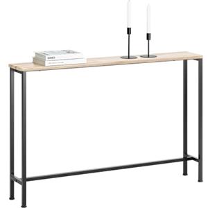 SoBuy Tavolo Consolle Ingresso Allungabile Tavolo Salvaspazio in Legno - Design Semplice e Elegante, Facile da Montare, L120 x P20 x A80 cm, per Soggiorno, Corridoio, Ufficio - FSB19-XL-Z