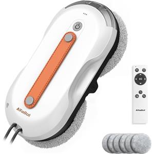 AlfaBot X7 Pro - Robot Lavavetri Automatico con Spruzzatura Bilaterale - Navigazione Intelligente - Serbatoio Extra Large - Ideale per Vetri, Piastrelle e Superfici Lisce