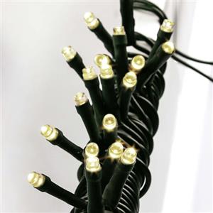 Hellum LED mini luci da fata per interni, lunghezza luce 5,1 m 35 luci da fata a LED per interni, classico bianco caldo, con spina, albero di Natale cavo verde spina 1,5 m, 577563