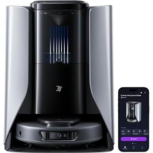 3i S10 Ultra Robot Aspirapolvere Lavapavimenti con Sistema WaterRecycle, Aspirazione da 13000 Pa, Rullo Mop Estensibile e Autopulente, Lavaggio e Asciugatura Automatici del Mop, Svuotamento Automatici