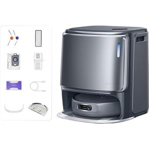 NARWAL Freo Z10 Ultra,Robot Aspirapolvere,potenza di aspirazione 18000 Pa,estensione mocio dinamica,sistema anti-aggrovigliamento,pulizia intelligente con separazione umido e secco,Grigio