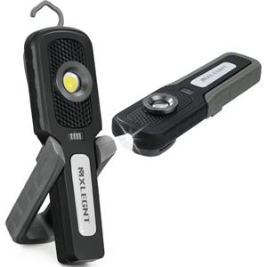 MXLEGNT Lampada da Lavoro LED Ricaricabile, MXLEGNT Torcia di Ispezione COB Meccanico Luce Portatile con 4500mAh Batteria Magnetica e Gancio Appeso per Riparazione Auto Garage Banco da Lavoro Officina