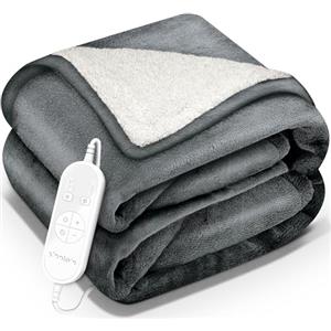 sinnlein® Coperta Elettrica 180x130cm con spegnimento automatico | 9 Livelli di Riscaldamento, Timer, Riscaldamento Rapido, Per Divano, Letto