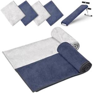URAQT Set 4Pz Asciugamani Bagno Viso 30X70cm, Altamente Assorbente per Sauna, Palestra, Hotel e Spa