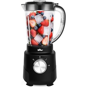 Bear Countertop Blender - Frullatore professionale da 700 W, con 1500 ml, per frullati e frullati, 3 velocità per tritare il gelato