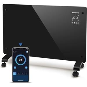 Aigostar Helen Smart - Termoconvettore Elettrico Portatile Basso Consumo da 1000W/2000W, 3 modalità, ECO, Termoregolabile, Touch Screen LED, Timer da 7gg*24H. Radiatore elettrico.