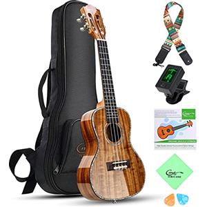 Hricane 23" Ukulele da concerto professionale per principianti adulti (23 polici Acacia)