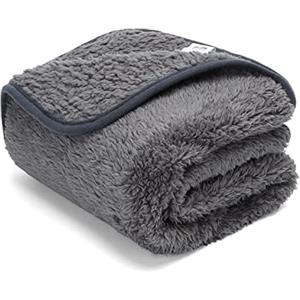 Nobleza Morbida Coperta in Pile per Cani e Gatti. Confezione, Color Grigio, Misure 80 * 80cm