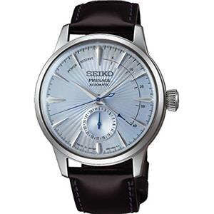 Seiko Presage, orologio da cocktail Power Reserve Sky Diving SSA343J1, colore blu ghiaccio