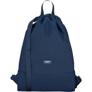 LARKSON Zaino Donna Uomo Blu Rosso - No 7 - Sacca da Palestra - Borsa Sportiva Piccola Versatile con Tasca Interna - Materiale Riciclato