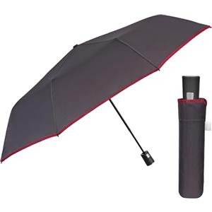 PERLETTI Ombrello Pieghevole Uomo Automatico - Ombrello Piccolo con Fantasia Elegante - Ombrello Resistente Antivento Pioggia Portatile da Zaino - Diametro 96 cm (Blu)