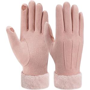 ZASFOU Guanti touchscreen invernali da donna Guanti caldi in cashmere texting con pile foderato per il freddo