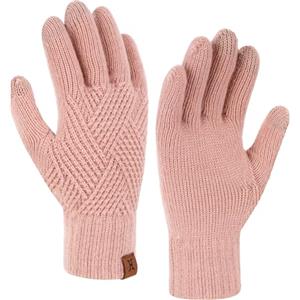 ZASFOU Donna Invernale Guanti Touch Screen Caldo Guanti Maglia Elastica Regalo per Donna compleanno Natale Quando fa Freddo