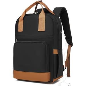 KONO Zainetto Zaino Porta PC, Zaino per Computer Portatile da 15,6 Pollici, Elegante da Donna, Impermeabile Antifurto, Capiente per Scuola Media Università Lavoro e Viaggi