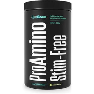 GymBeam ProAMINO Stim-Free 390g, Amminoacidi Essenziali, Amminoacidi Ramificati, Formato in Polvere 10,6g di Amminoacidi per Porzione, BCAA 4:1:1, 6 Vitamine (390 g, Blue Raspberry)