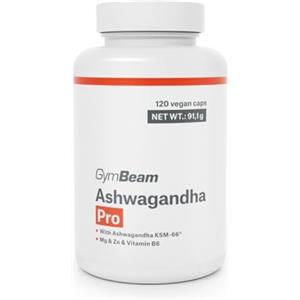 GymBeam Ashwagandha Pro in Capsule, Estratto Vegetale di Ginseng Indiano, Adattogeno per la Salute Mentale e il Sonno, con Magnesio, Zinco e Vitamina B6, Ricco di Withanolidi e KSM-66