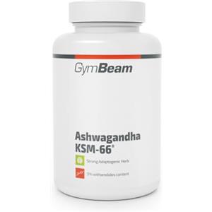 GymBeam Ashwagandha KSM-66, 90 Capsule di Ginseng Indiano, Adattogeno per la Gestione di Stress e Tensione Psicologica, a sostegno delle Prestazioni Mentali e del Rilassamento del Corpo