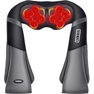 TAKRINK Massaggiatore Cervicale Massaggiatore per Collo e Spalle con 16 Palline da Massaggio e 3 Velocità Regolabili e Direzione Regolabile Rilassare i Muscoli Adatto per Casa Ufficio Come Regalo