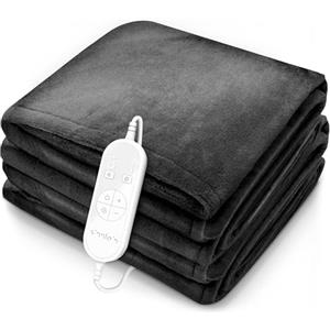 sinnlein® Sottocoperta Elettrica 200 x 180 cm | Scaldaletto Elettrico con Spegnimento Automatico | Coprimaterasso Termico | Timer | 9 Livelli di Temperatura