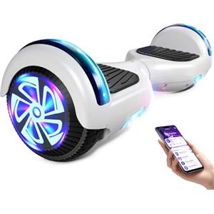 YHR Hoverboard Hover Borad 6.5" con luci LED/Bluetooth, Skateboard Hoverboards, regalo per bambini