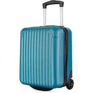 R.Leone Valigia Trolley Bagaglio a Mano 40x30x20cm Wizzair Vueling 2 Ruota in ABS 288 (Verde Scuro, Valigia 40X30X20cm 2Ruota)