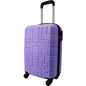 R.Leone Valigia EasyJet 45x36x20 cm Trolley Bagaglio a mano in ABS 4 Ruote Autonome (Lilla, 611 Valigia 50x33x20cm)