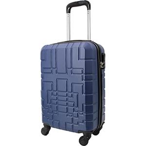 R.Leone Valigia EasyJet 45x36x20 cm Trolley Bagaglio a mano in ABS 4 Ruote Autonome (Blu, 611 Valigia 50x33x20cm)
