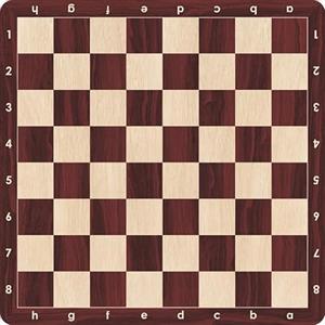 Generic Scacchiera arrotolabile di alta qualità, dimensioni da torneo, 50,8 cm, tappetino per mouse in gomma morbida con stampa realistica con venature del legno, lavabile e antiscivolo, notazione