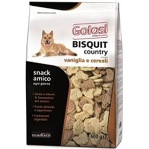 Golosi CIBO Alimento per CANI Bisquit COUNTRY Vaniglia e Cereali 600 GR. BY ZODIACO GOLOSI Food Generation