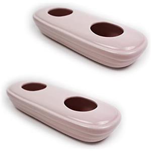 Metrox 11346 a1684 - Set di 2 umidificatori in ceramica BLUSH, neutro, rosa da posizionare sul radiatore, riscaldatore, camino, evaporatore