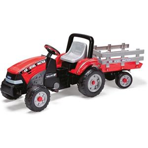 Peg Perego Maxi Diesel Tractor - Trattore a Pedali per Bambini dai 2 Anni con Rimorchio Rimovibile, Sedile Regolabile e Clacson