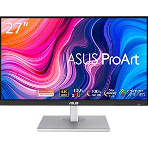 ASUS ProArt PA279CV Monitor 27", 4K UHD (3840x2160), USB-C, IPS, 100percento sRGB e Rec.709, Precisione colore DeltaE minore di 2, ASUS ProArt Preset e ProArt Palette, HDR10, Regolabile, Nero