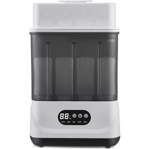 Hoyiyobi Sterilizzatore e Asciugatore per Biberon, Sterilizzatore Elettrico a Vapore 4 in 1, Contiene 9 Biberon e Ciucci, Sterilizzatore a Vapore a 2 Strati per Biberon, Accessori per Tiralatte