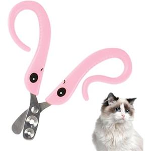 Genérico Tagliaunghie per gatti tagliaunghie per gatti | Tagliaunghie per animali domestici in acciaio inox | Tagliaunghie di sicurezza antisanguinamento con doppio foro per cani, tagliaunghie per animali in