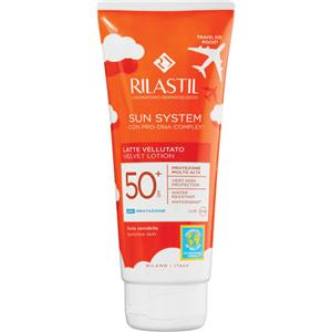 Rilastil Latte Vellutato SPF50 per Viso e Corpo - 100 ml, Idratante e Resistente all'Acqua