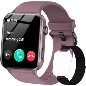 IOWODO Smartwatch Donna Uomo,Chiamate Bluetooth Musica Orologio Contapassi,1.85" Orologio Fitness 100+ Sportive Fitness Tracker Monitor con SpO2/Sonno,Cardiofrequenzimetro,smart watch per Android iOS