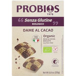 Probios Dame di Riso al Cacao Senza Glutine e Senza Latte - 250g