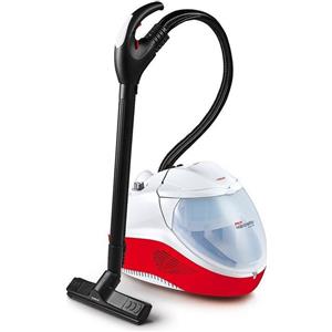 Polti PVEU0083 Vaporetto Lecoaspira FAV50 Pulitore a Vapore con Aspirapolvere con Filtro ad Acqua Capacita' 1,8 Litri Potenza 2450 W Filtro HEPA 13 Bianco-Rosso