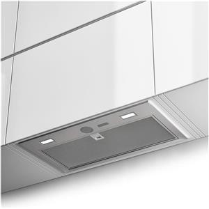 Faber 305.0599.323 INKA ICH SS A52 - Cappa a incasso, aspirante e filtrante, 52 cm, 390 m³-h, Classe B, 70 dB, comandi meccanici, 3 velocita', illuminazione LED, Acciaio Inox