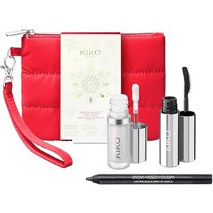 KIKO Milano Snow-Kissed Holiday Secret Santa Mini Make Up Gift Set, Gift Set Makeup: Mascara Effetto Volumizzante, Matita Occhi E Illuminante Liquido In Formato Mini
