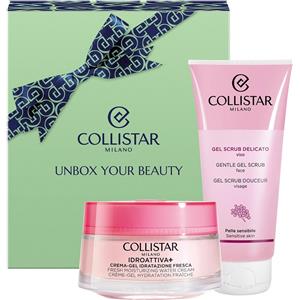 Collistar Idroattiva Crema-Gel Idratazione Fresca con Gel Scrub Delicato - Cofanetto Regalo con Ingredienti Naturali