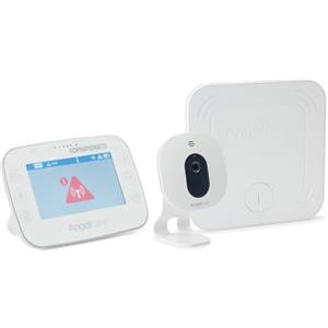 Foppapedretti Video Monitor Angelcare AC327, con Sensore Movimento, Bianco, 4.3'' LCD, Zoom Digitale, Telecamera Grandangolo, Monitoraggio Temperatura, Portata 250m, Funzione Localizzatore