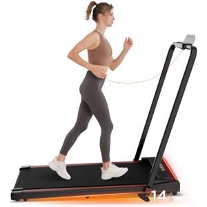LIKESPORTING Tapis Roulant Pieghevole, 1400W Tapis Roulant Elettrico con Inclinazione 3 Livelli, Telecomando, Maniglie e Display LED, Schermo LCD, Tappeto per Corsa Compatto per Casa e Ufficio