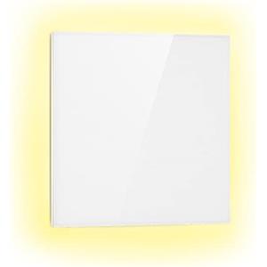 Klarstein Smart Stufa Elettrica Basso Consumo, Termoconvettore a Parete 500W Termosifone Elettrico, Riscaldamento Elettrico, Pannello Radiante Infrarossi, Lampada Riscaldante, WiFi/App, IP44, No CO2