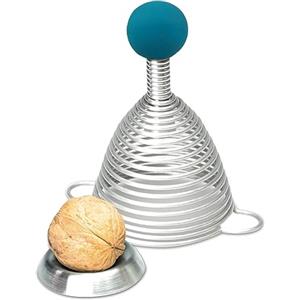 TAKE 2 Germany Take2 Naomi Silicone Palla Schiaccianoci, Acciaio Inossidabile, 7.5 x 7.5 x 12.5 cm, Acciaio Inox, Petrol,Silber, 7.5 x 7.5 x 12.5 cm